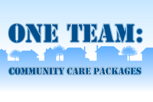 One Team: Community Care Packages Logo
